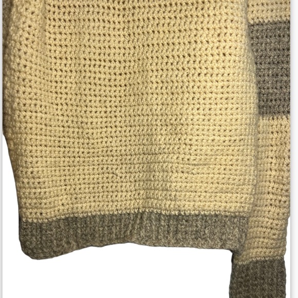 Women’s Vintage Y2K Long Sleeve Knit Crochet Turtleneck Sweater SzS/M - Picture 6 of 12